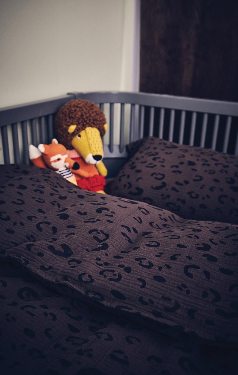 Baby Bed Set Leopard Brown