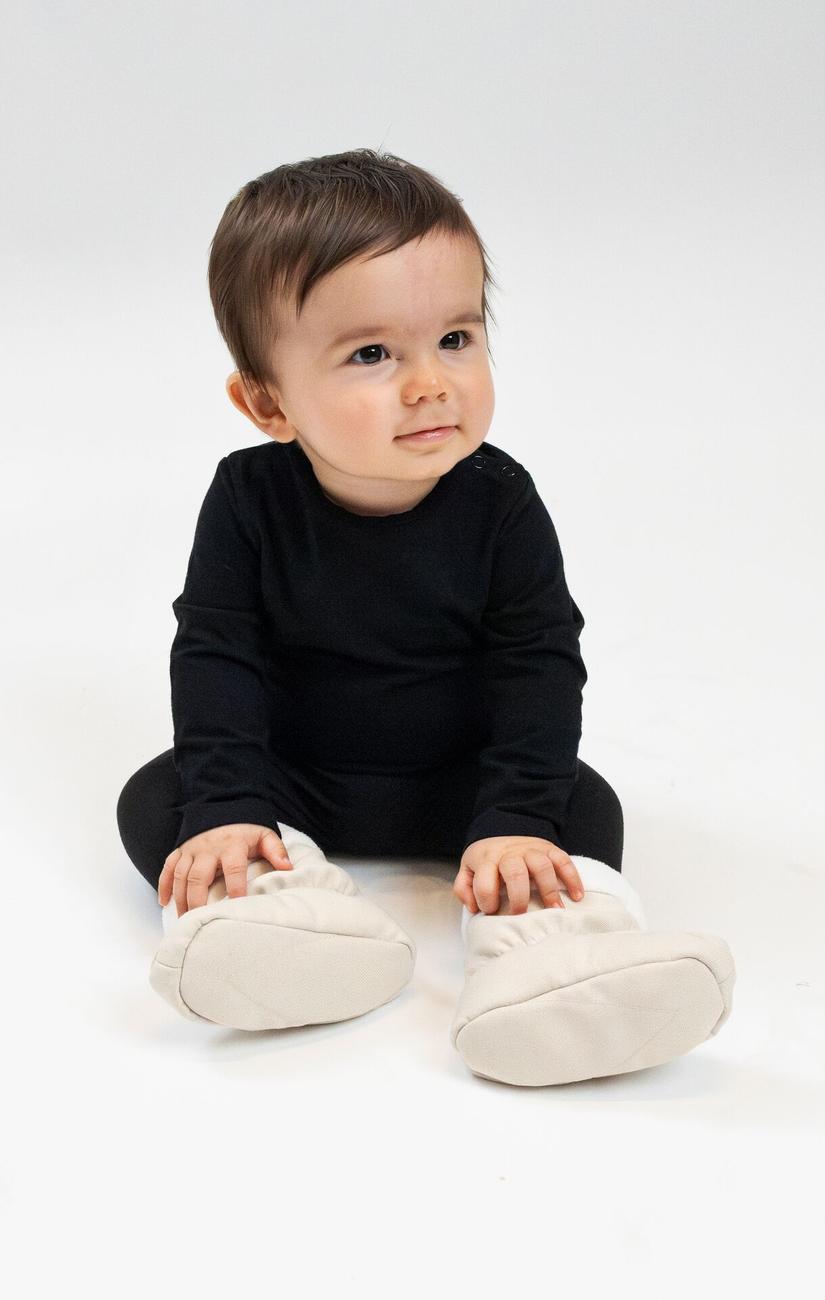 Baby Booties Oat Beige