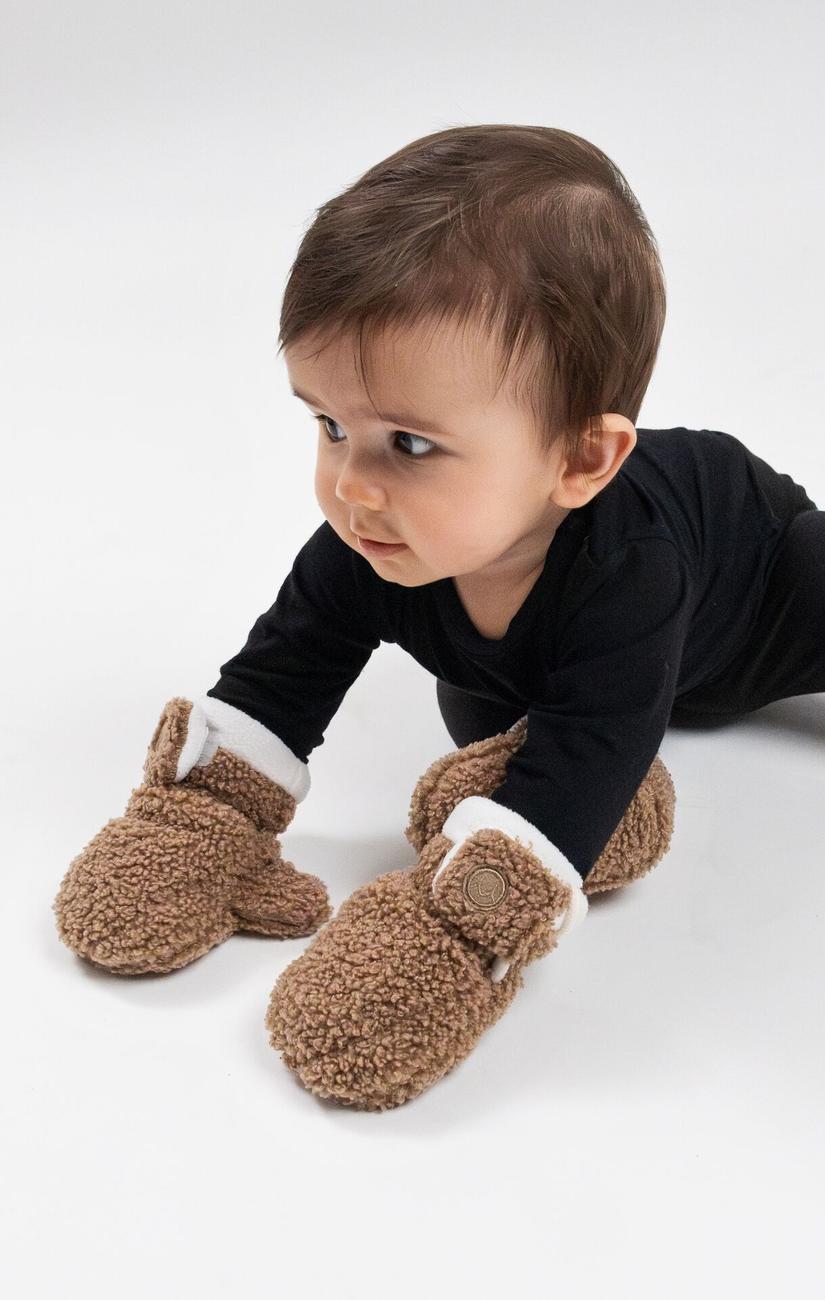 Baby Gloves Teddy Brown