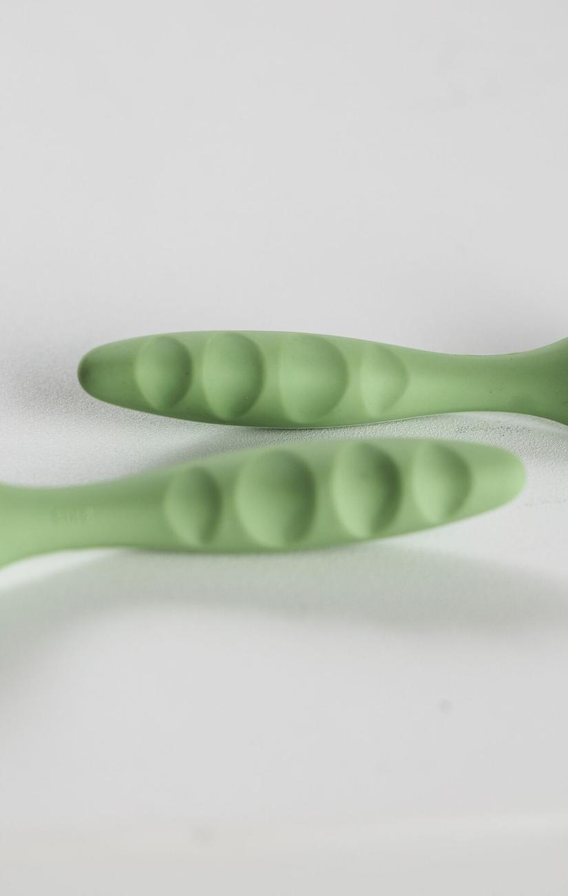Siliconen babylepel set 2-delig