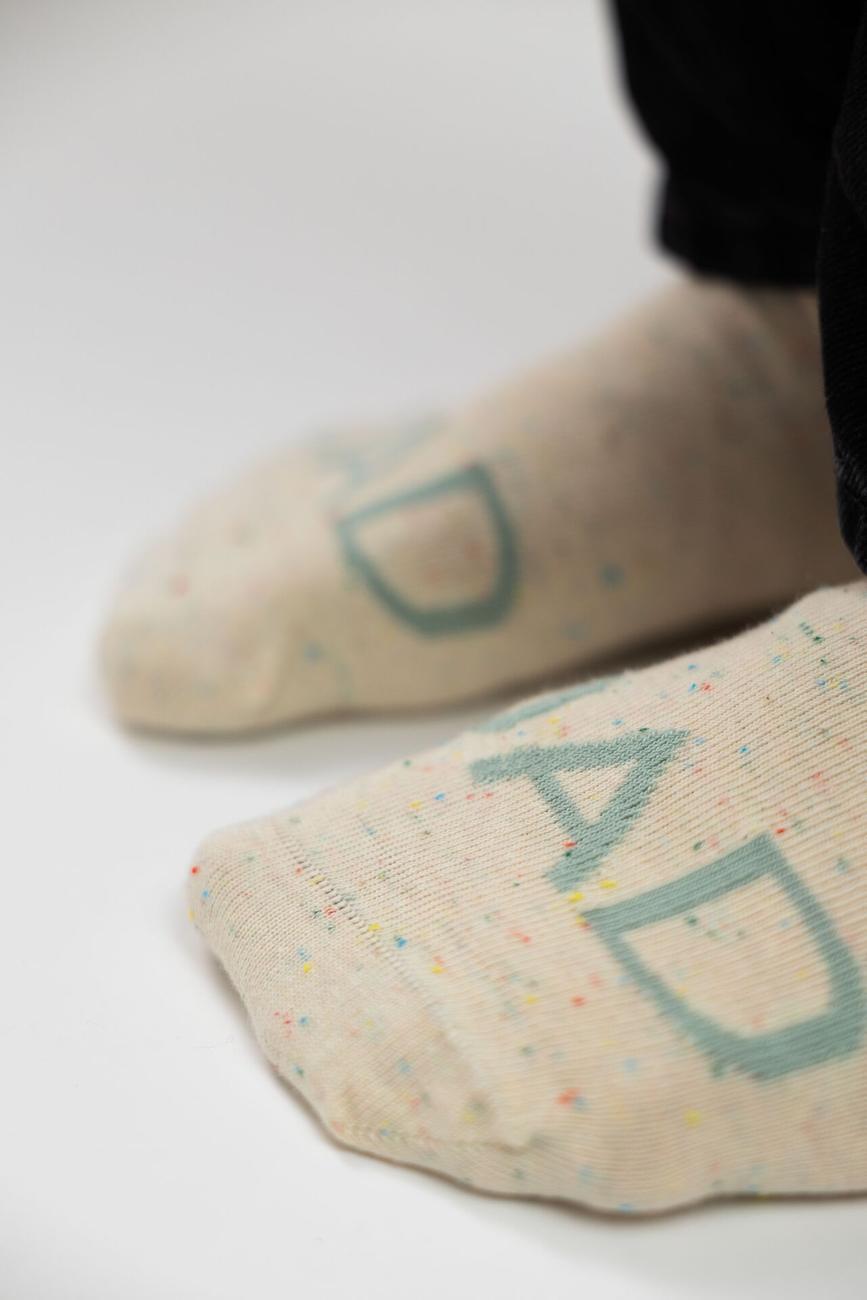 Pregnancy Announcement Dad Socks Kit Melange Confetti