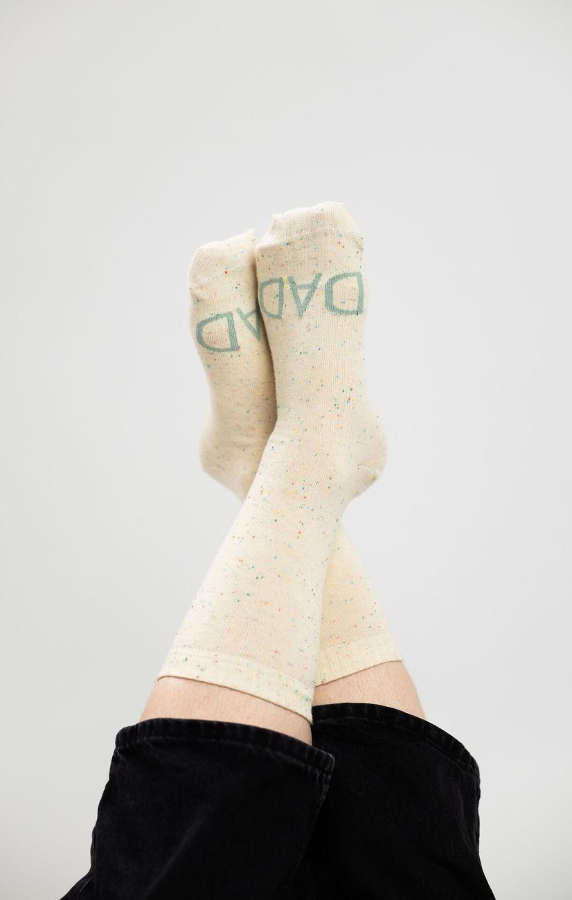 Pregnancy Announcement Dad Socks Kit Melange Confetti