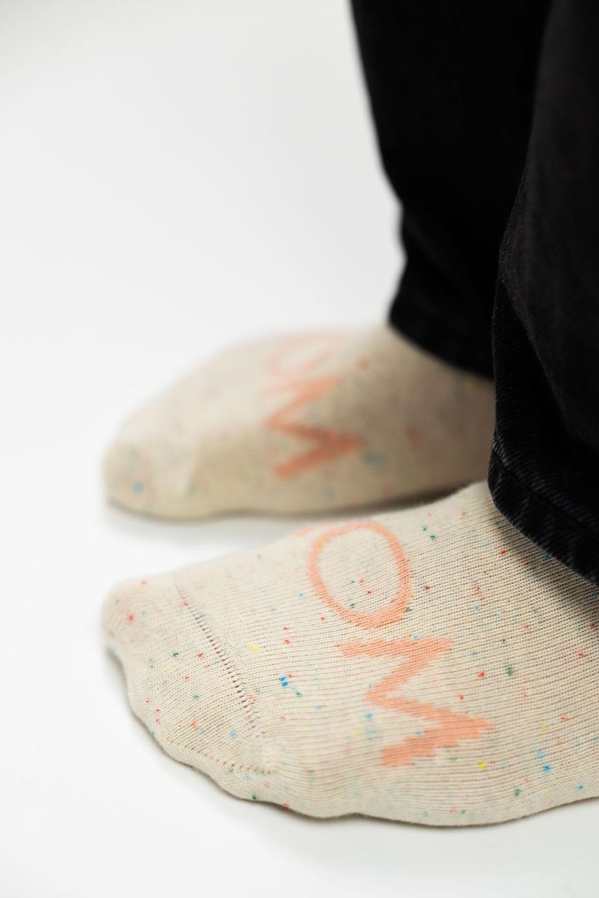 Pregnancy Announcement Mom Socks